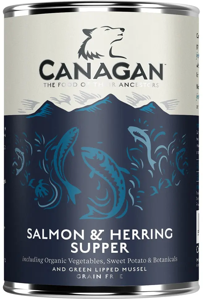 CANAGAN Conserva pentru caini, cu Somon si Hering 400g