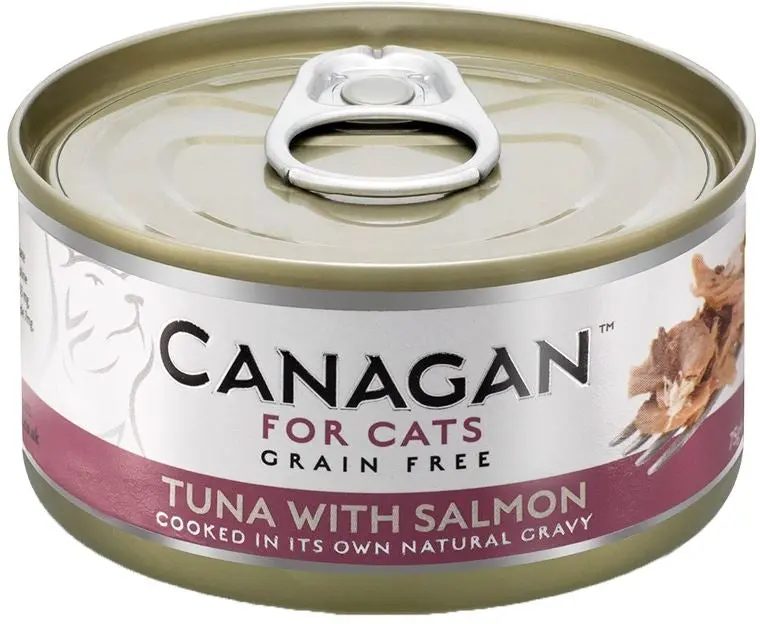 CANAGAN Conserva pentru pisici, cu Ton si Somon 75g