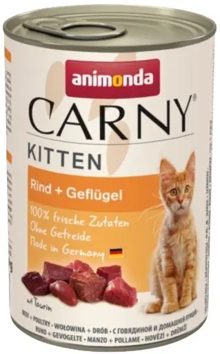 CARNY KITTEN, conserva cu Vita, Vitel si Pui 400g