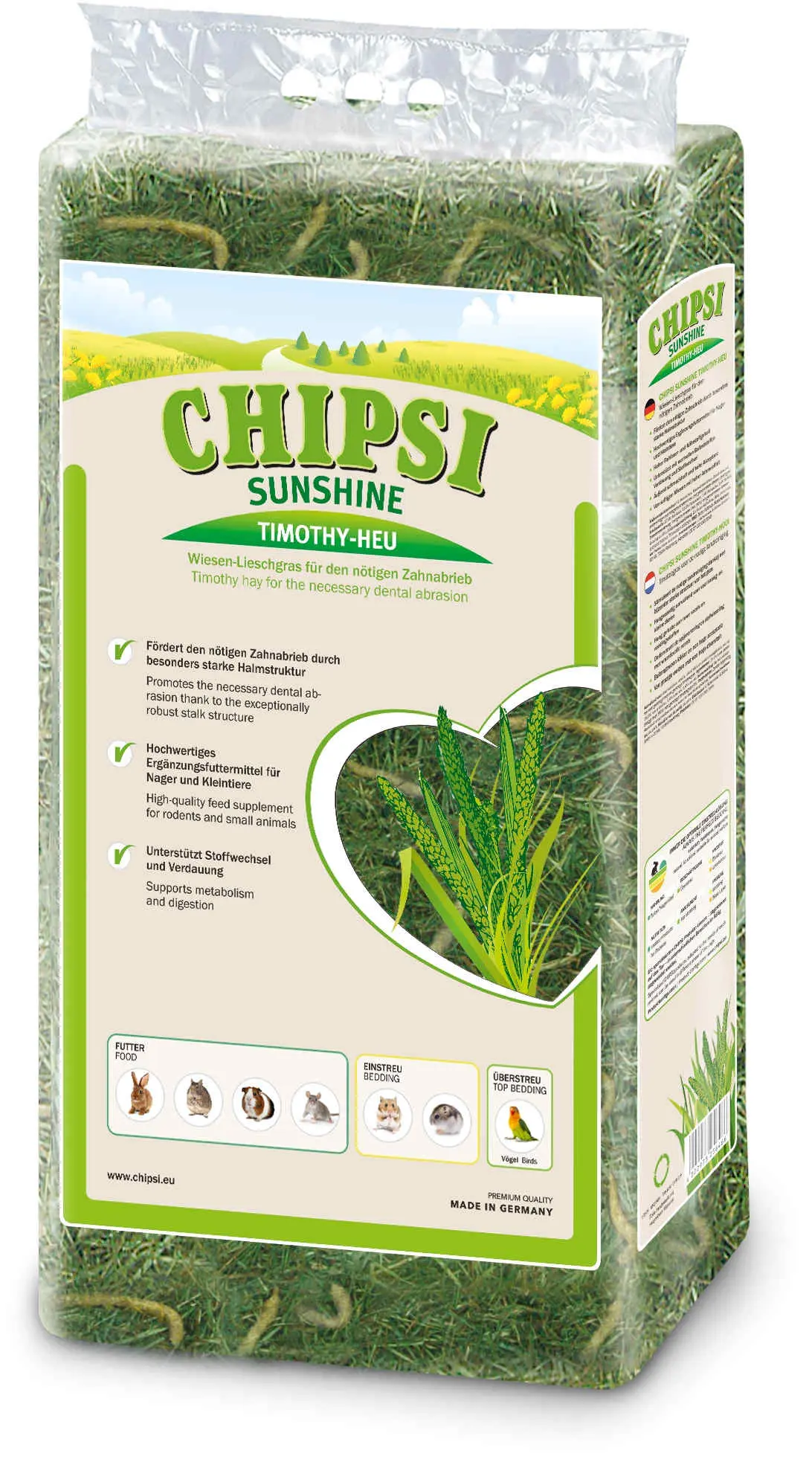 CHIPSI Sunshine Fan Timothy pentru rozatoare 800 g