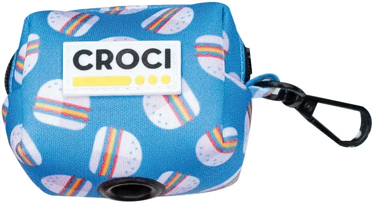 CROCI Geanta pentru saci, model Burger, 6x4 cm
