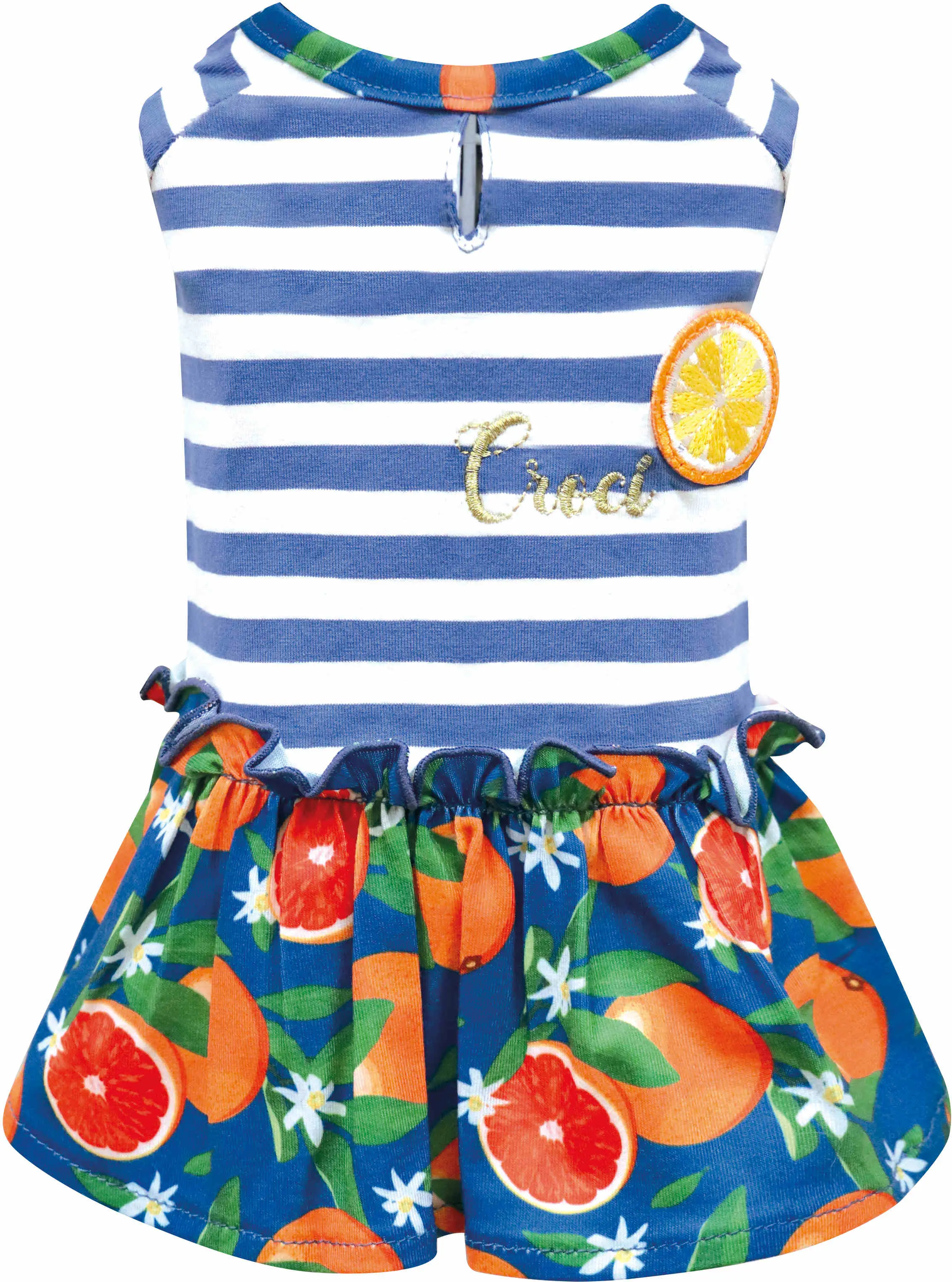 CROCI Rochie pentru caini, BLUE CITRUS