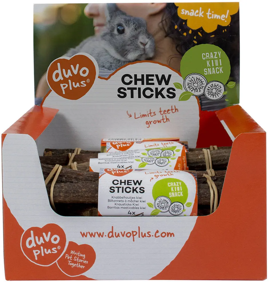 DUVO+ Delicatese pentru rozatoare Lemn de Kiwi, 4 bucati