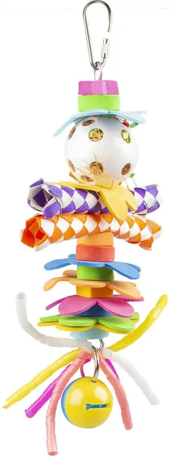 DUVO Jucarie pentru pasari Personaj multicolor, plastic, 22x14x5,5cm