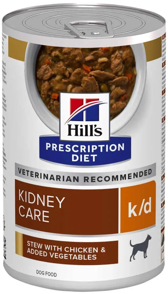 HILL's PD CANINE K/D Conserva pentru afectiuni renale si cardiace,tocanita 354 g