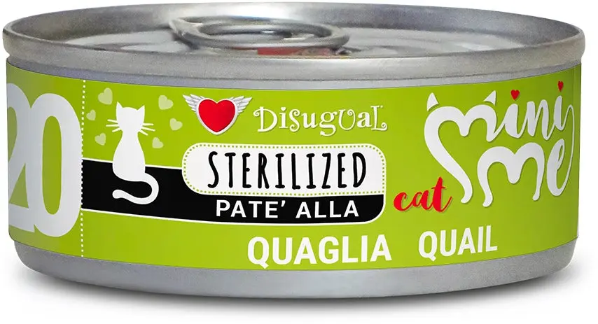 DISUGUAL MINI ME Conserva pentru pisici sterilizate, pate cu prepelita 85g