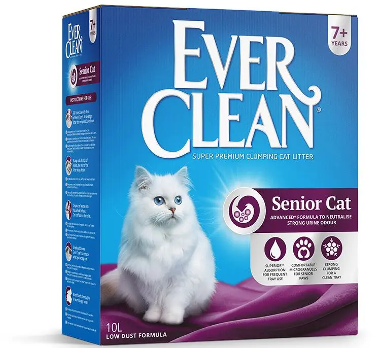 EVER CLEAN Senior Cat Nisip pentru pisici 10L