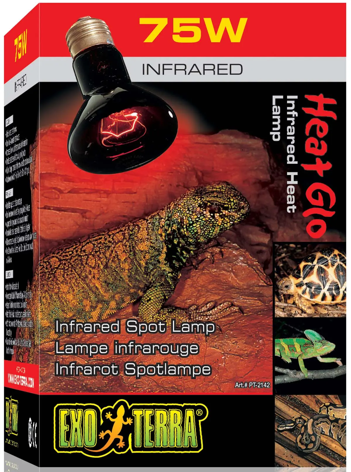 EXO TERRA Lampa cu infrarosu pentru terariu Heat Glo Infrared 150W