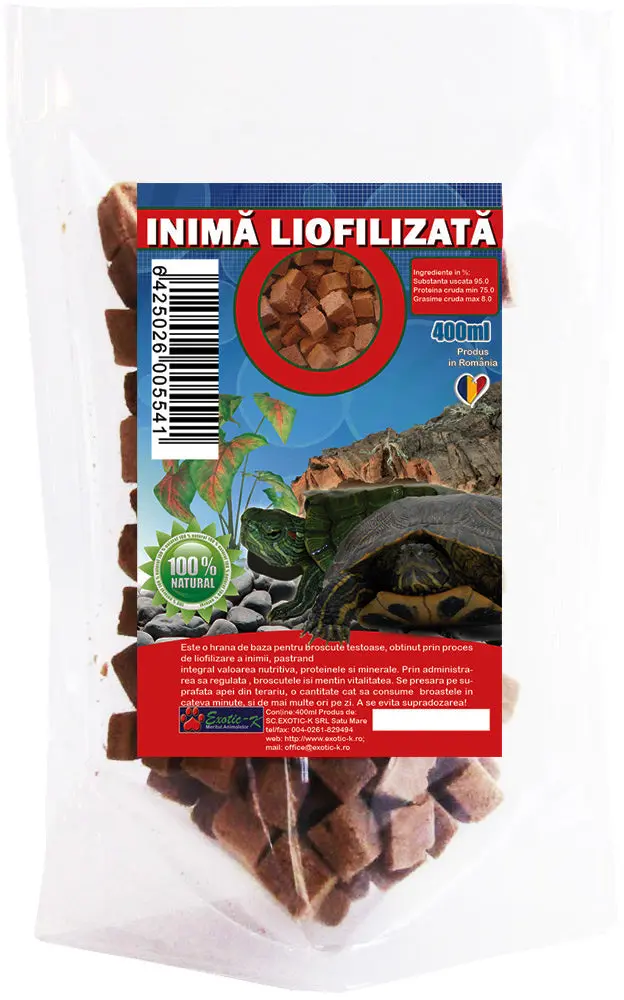 EXOTIC-K Inima de vita liofilizata 400ml