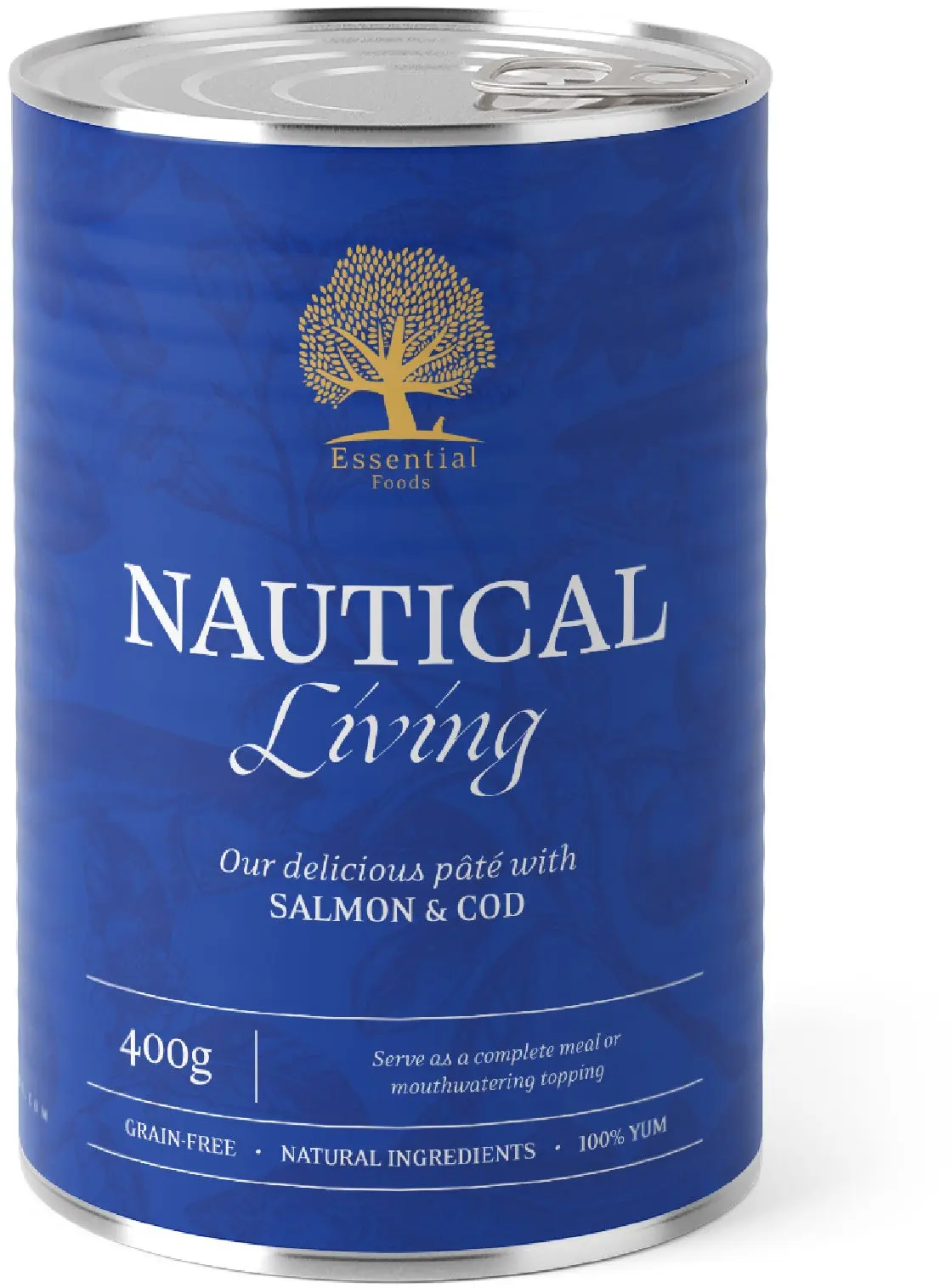 ESSENTIAL NAUTICAL Conserva pentru caini adulti, cu Somon si Cod 400g