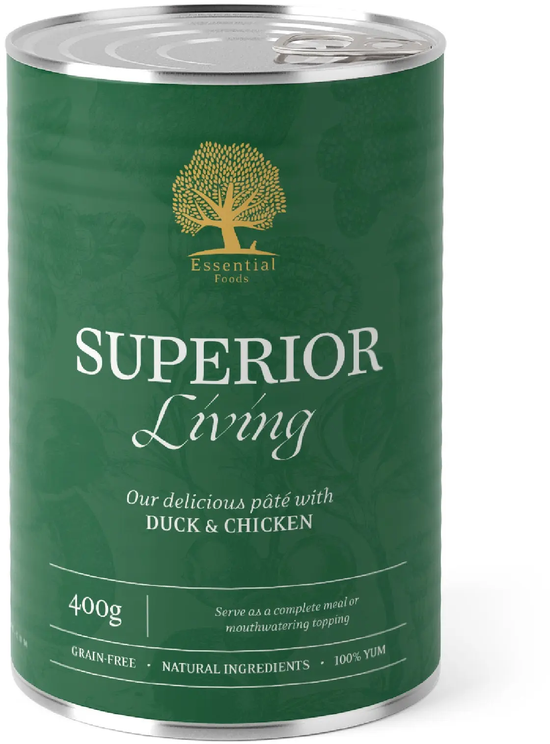 ESSENTIAL SUPERIOR Conserva pentru caini adulti, cu Rata si Pui 400g