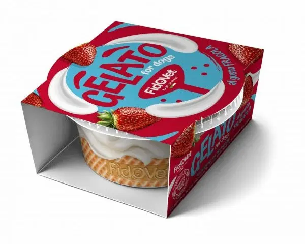 FIDOVET Inghetata pentru caini, cu aroma de capsuni 40g