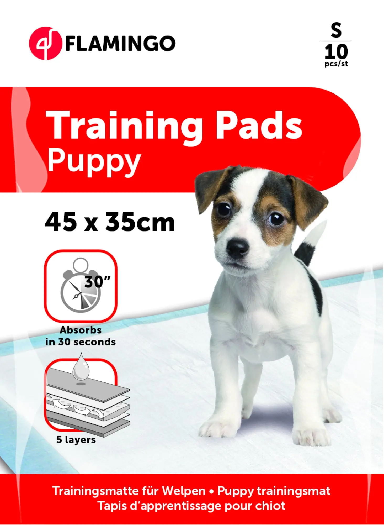 FLAMINGO Covorase absorbante pentru olita cateilor, Potty Pads