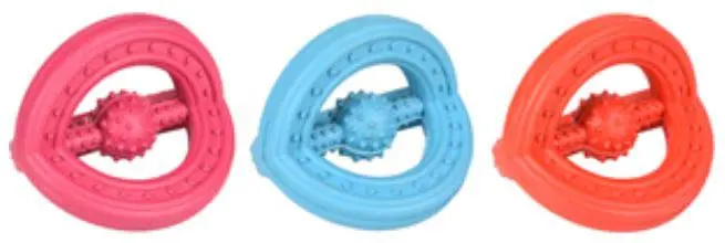 FLAMINGO Jucarie pentru caini Ruffus, din cauciuc 9cm, diverse culori