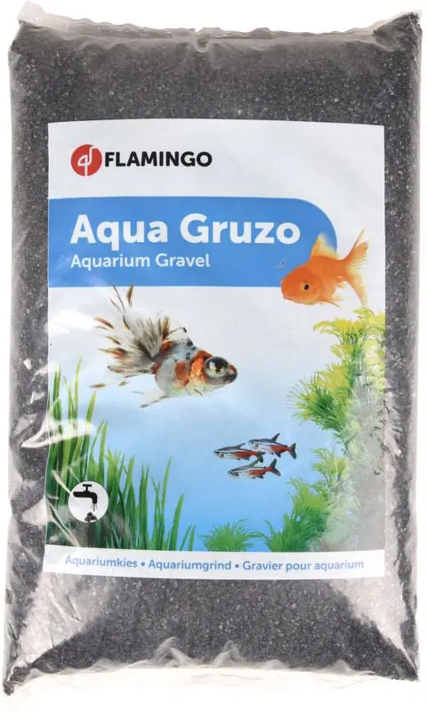 FLAMINGO Pietris pentru acvarii Negru, 1-3mm, 2kg