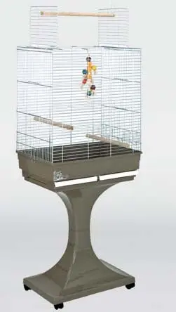 FOP Colivie pentru pasari SORAYA zincata, cu suport 66x45x81cm