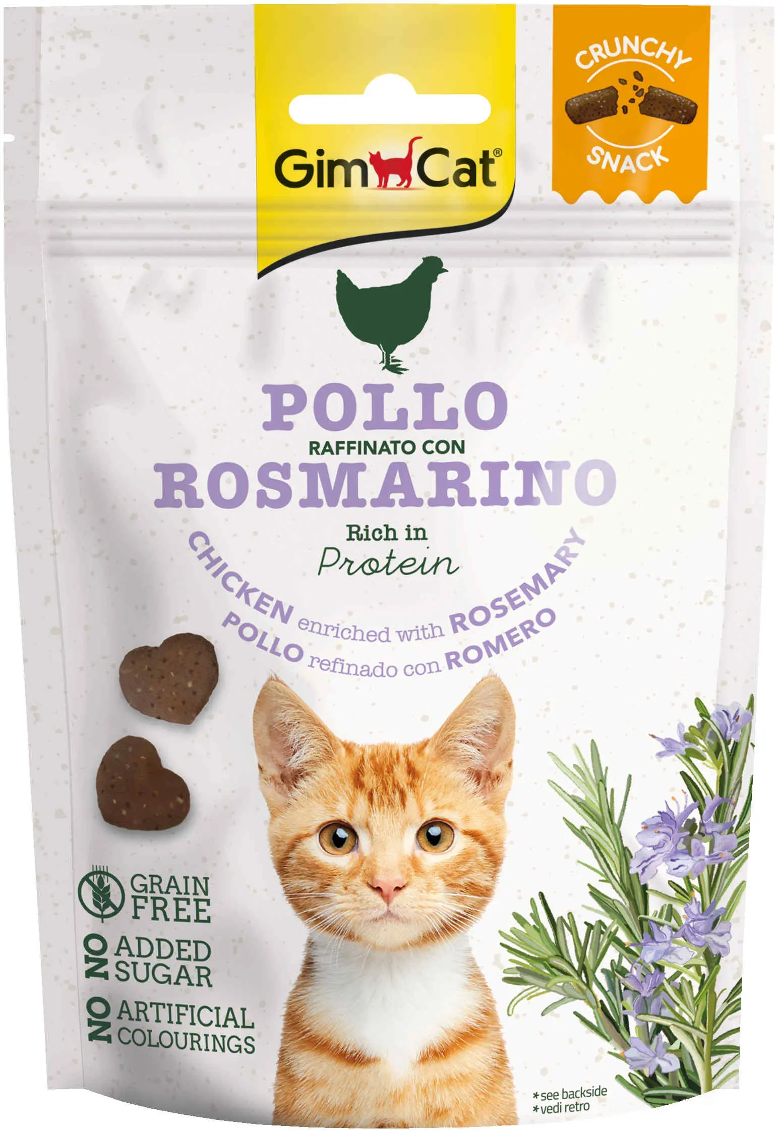 GIMCAT Crunchy Recompense pentru pisici Pui si rozmarin 50g
