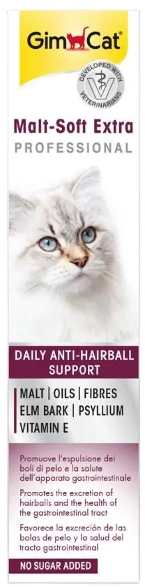 GIMCAT Pasta Malt-Soft Extra pentru pentru eliminarea ghemelor de par