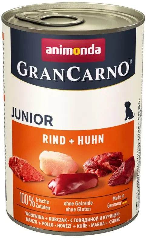GRANCARNO JUNIOR, conserva cu Vita si Pui 400g