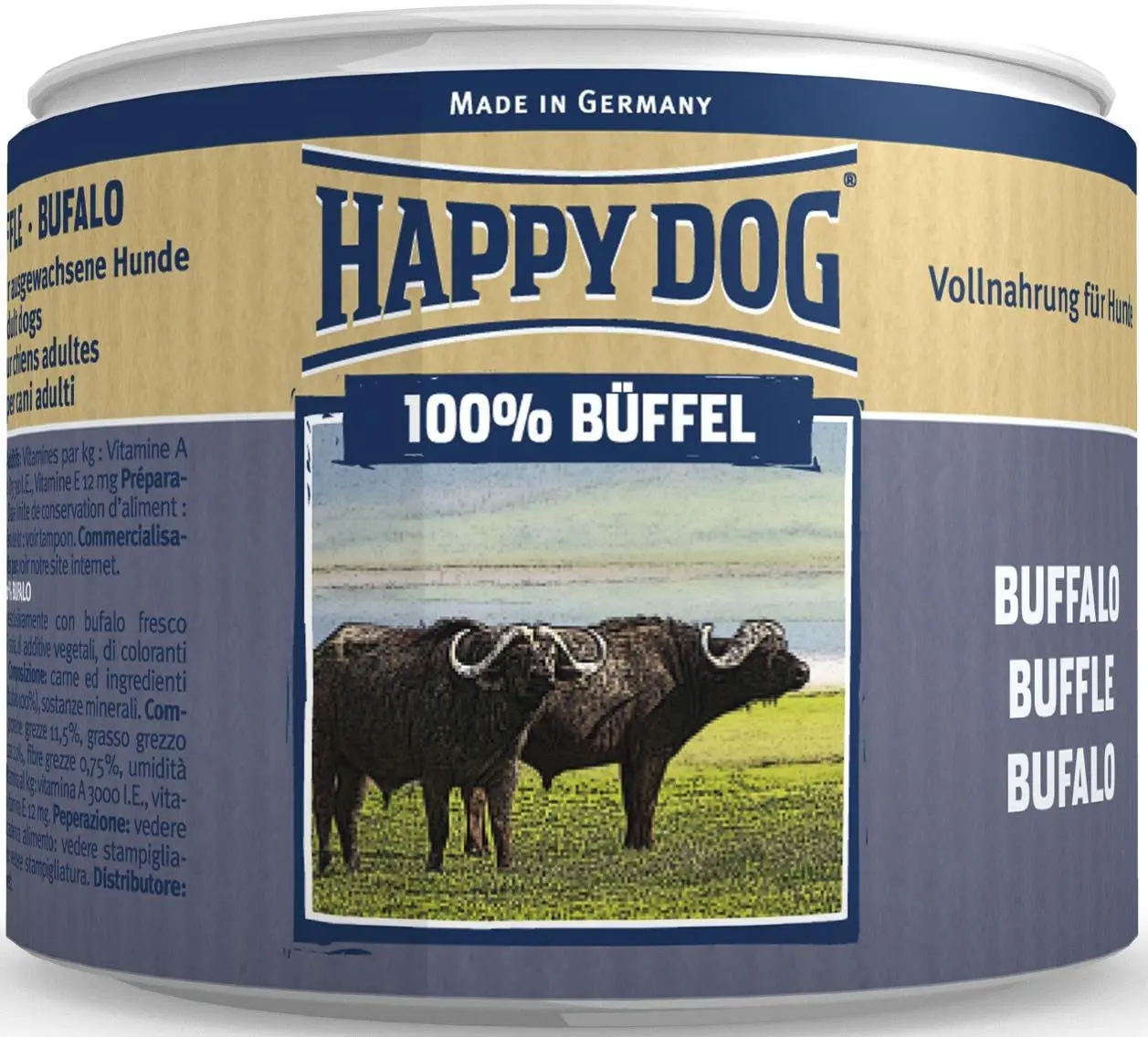 HAPPY DOG Conserva pentru caini Bivol