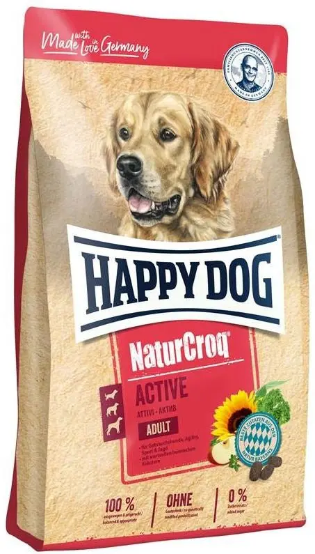 HAPPY DOG Natur Croq Active pentru caini cu necesar mare de energie 15kg