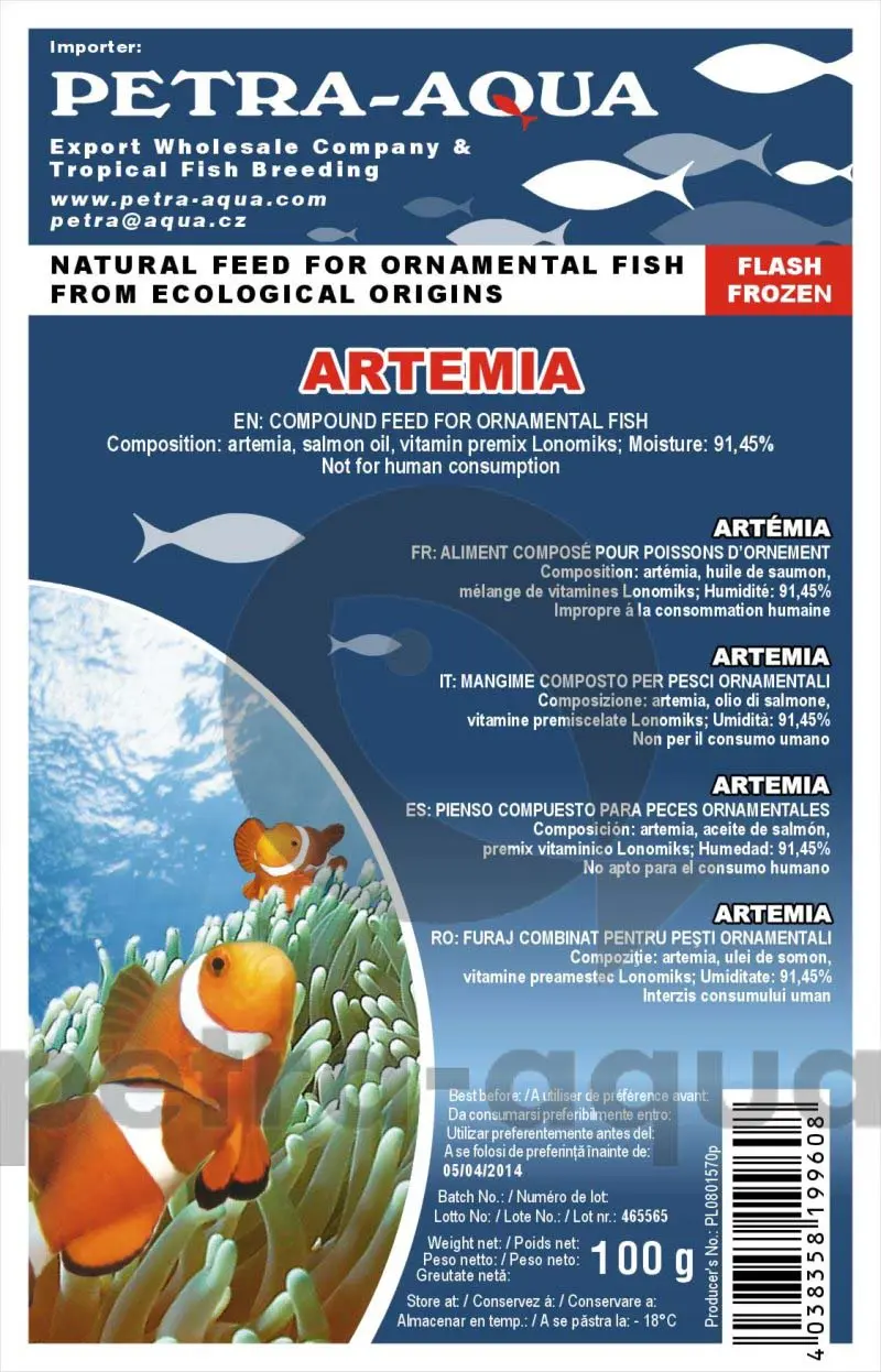 HRANA CONGELATA Artemia 100g