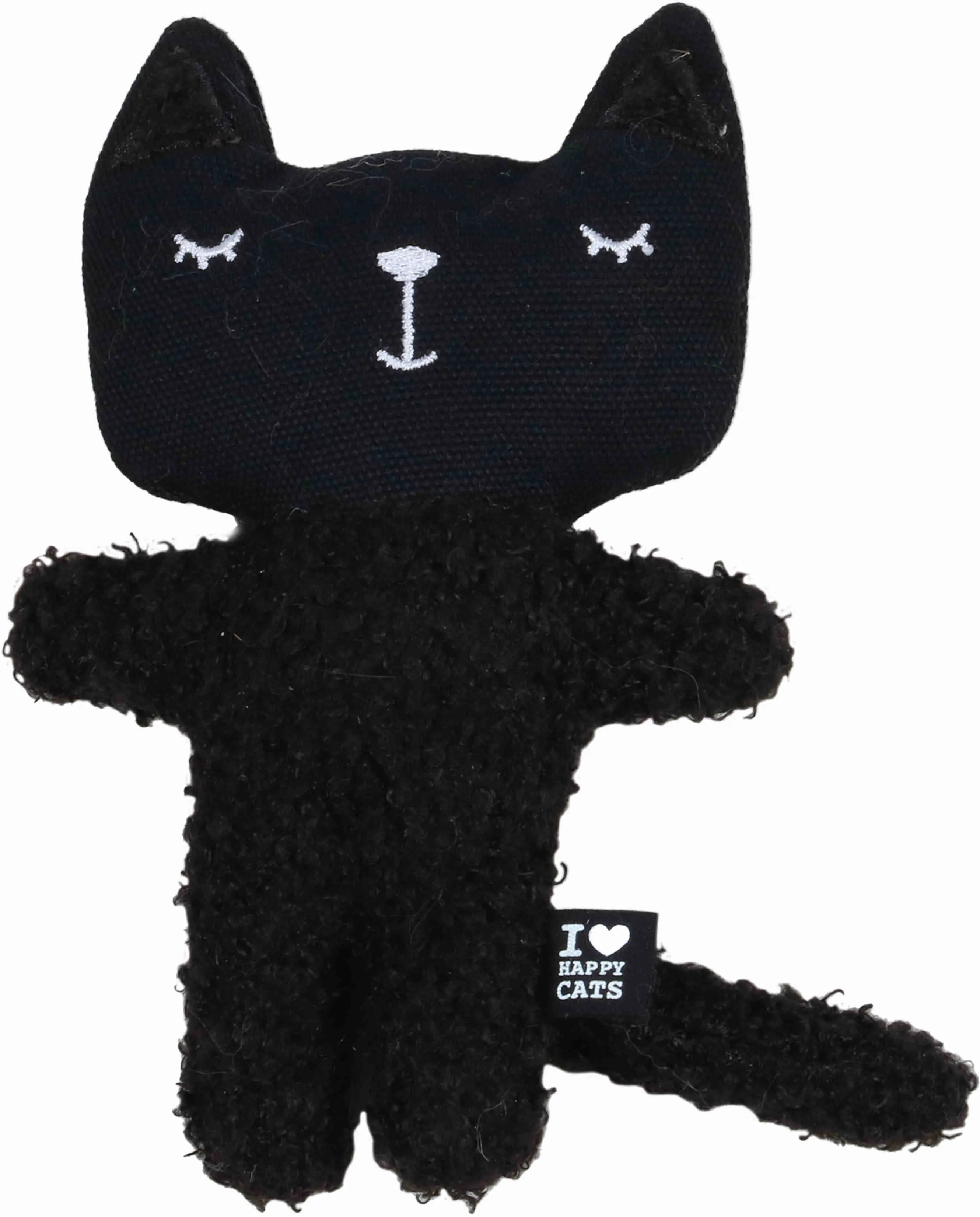 I LOVE HAPPY CATS Jucarie pt pisici ZENO, perna in forma de pisica, 12x4x18 cm