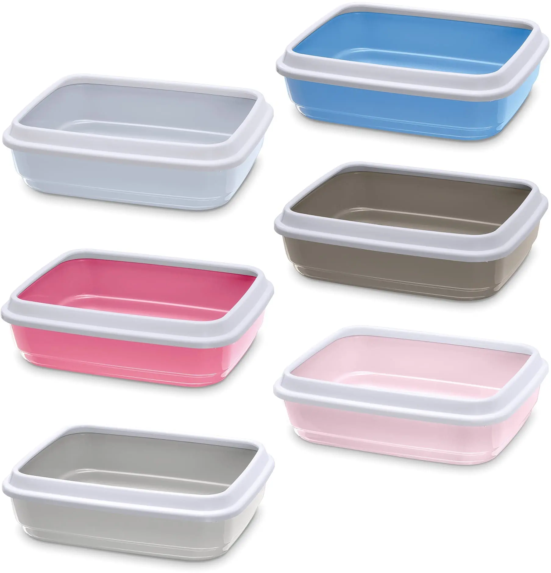 IMAC Litiera pentru pisici JERRY deschisa cu margine 50x40x14,5 cm, div. culori