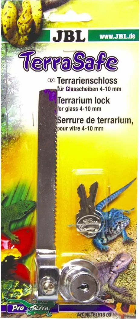 JBL TerraSafe Incuietoare pentru terariu, pentru sticla de 4-10mm