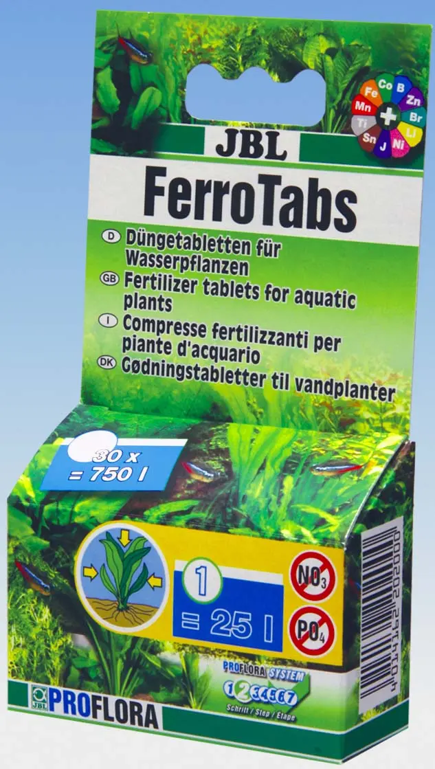 JBL FerroTabs - Ingrasamant complet, comprimate solubile 30 tablete