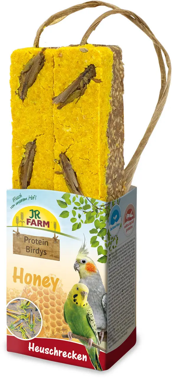 JR FARM Baton proteic cu miere si lacuste pentru pasari 150g