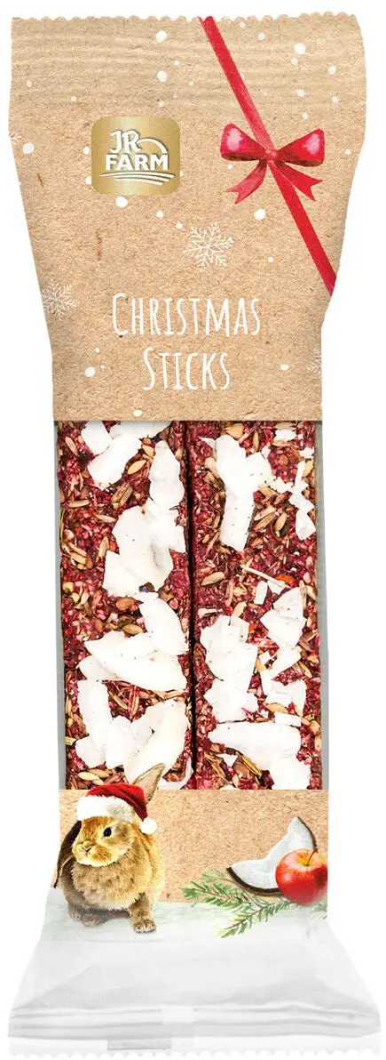 JR FARM Batoane crocante pentru rozatoare, editie speciala de Craciun 140g