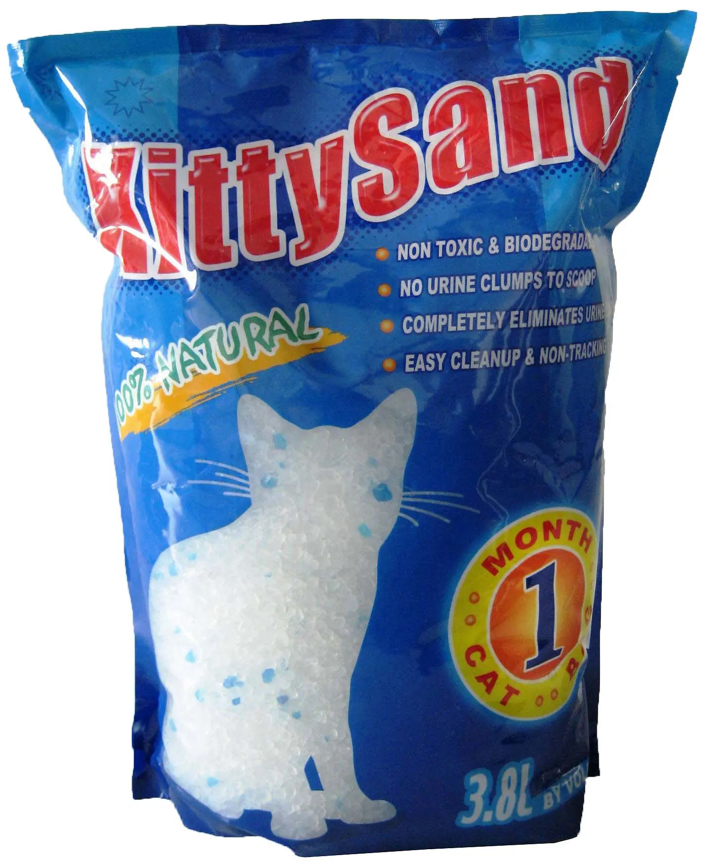 KITTY SAND Nisip silicat pentru pisici, absorbant