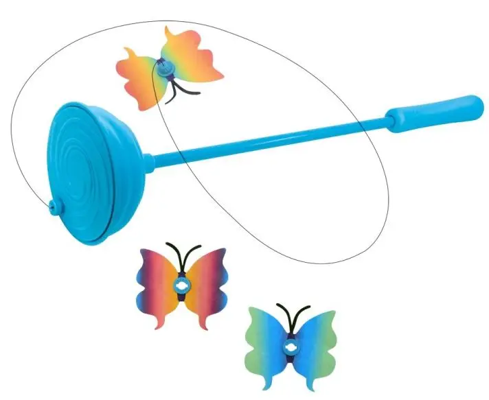 KONG Jucarie pentru pisici Bagheta interactiva Fluturi zuburatori