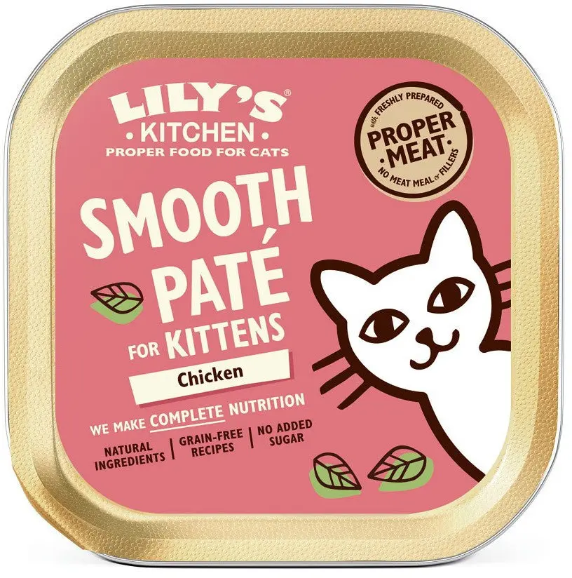 LILY'S KITCHEN Smooth Pat pentru KITTEN, cu Pui 85g
