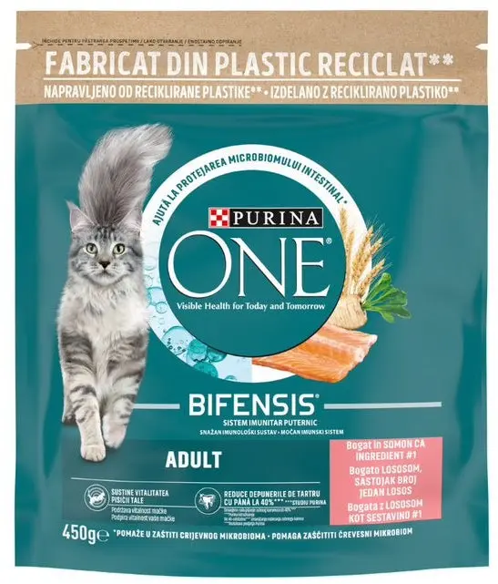 PURINA ONE Hrana uscata pentru pisici Adulte, cu Somon si Cereale integrale