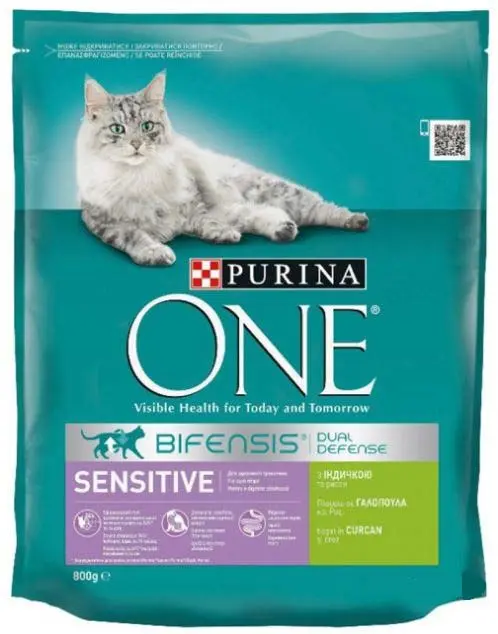 PURINA ONE Hrana uscata pentru pisici Adulte SENSITIVE, cu Curcan si Orez 800g