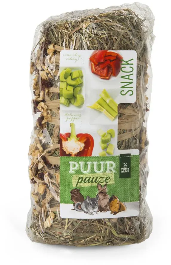 PUUR Pauze Snack pentru rozatoare, cu fan, telina si piper 200g