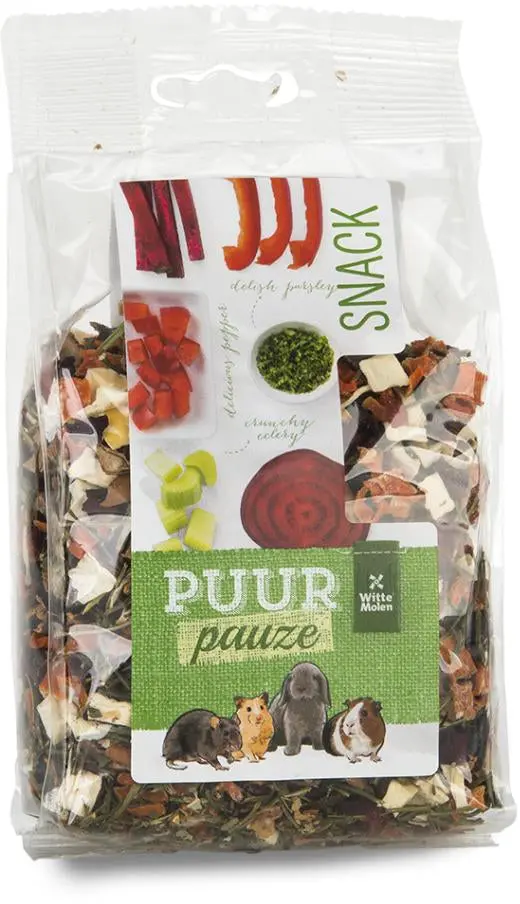 PUUR Pauze Snack pentru rozatoare, cu Legume si Plante 100g