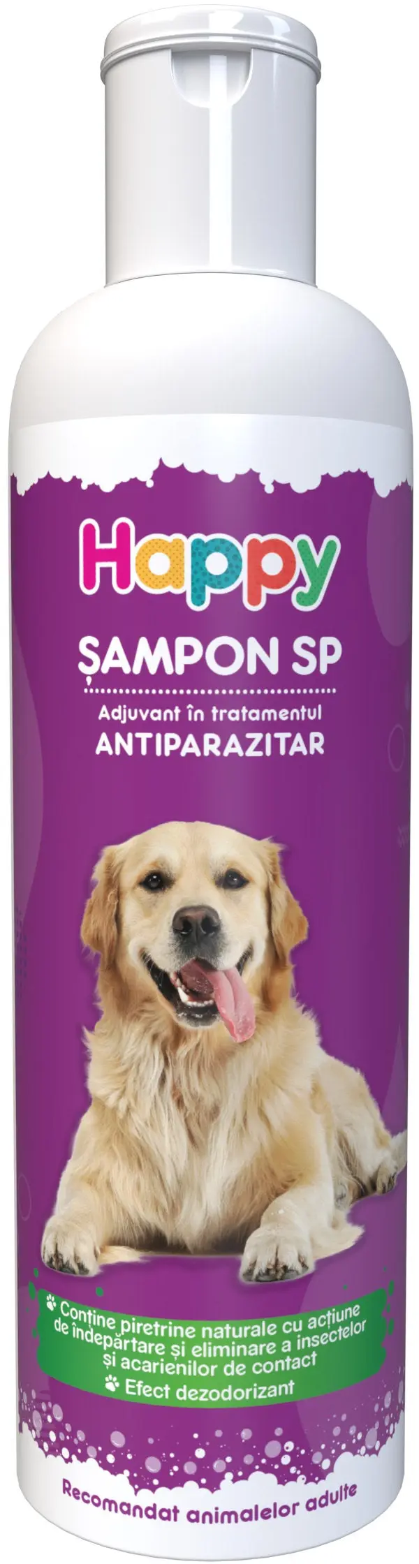 PASTEUR Sampon Happy pentru caini si pisici, SP antiparazitar 200ml