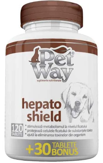 PETWAY Hepato Shield Supliment nutritional hepato protector 100 tablete