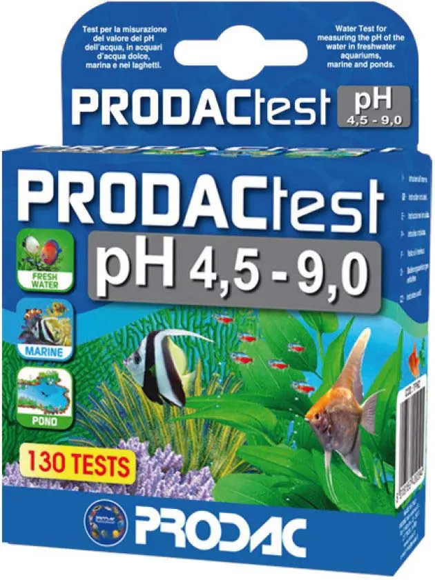 PRODAC TEST pH 4,5-9,0 Teste pentru masurarea pH-ului in acvarii si iazuri