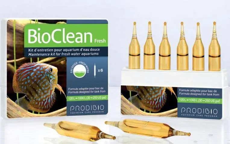 PRODIBIO BioClean Fresh curatarea biologica a acvariilor cu apa dulce, 6 fiole