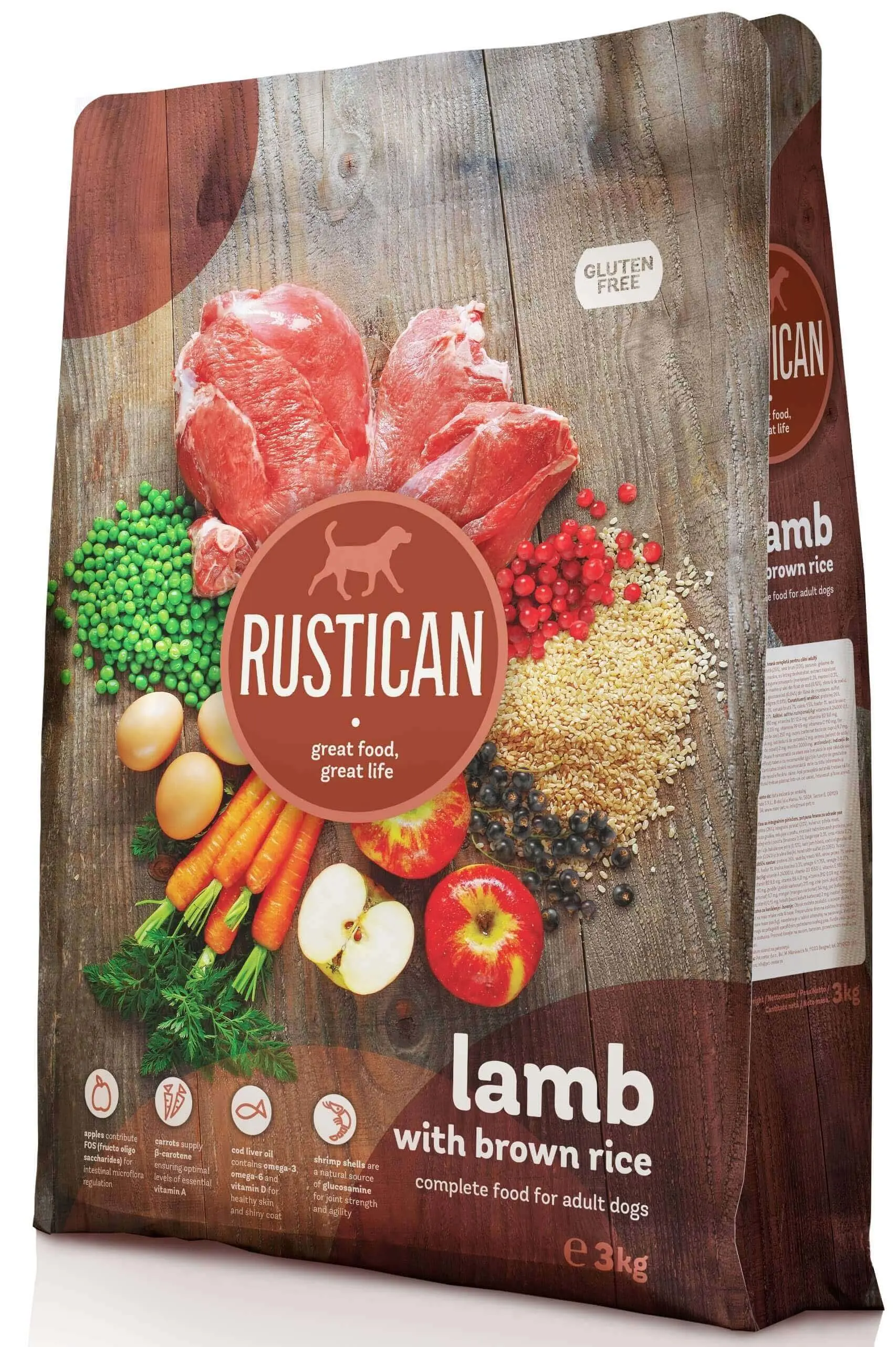 RUSTICAN Miel si Orez brun, fara gluten