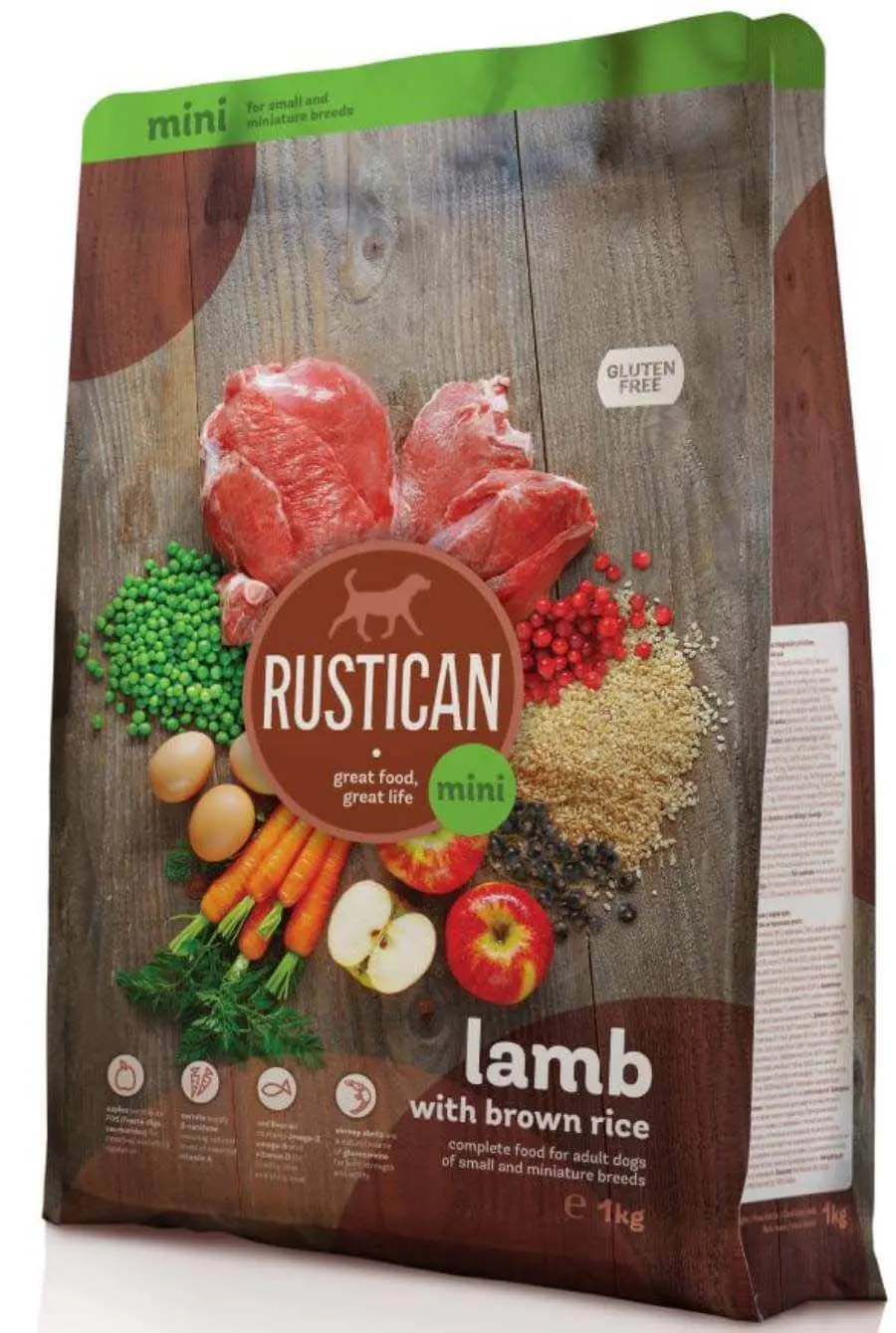 RUSTICAN Mini Miel si orez brun, fara gluten