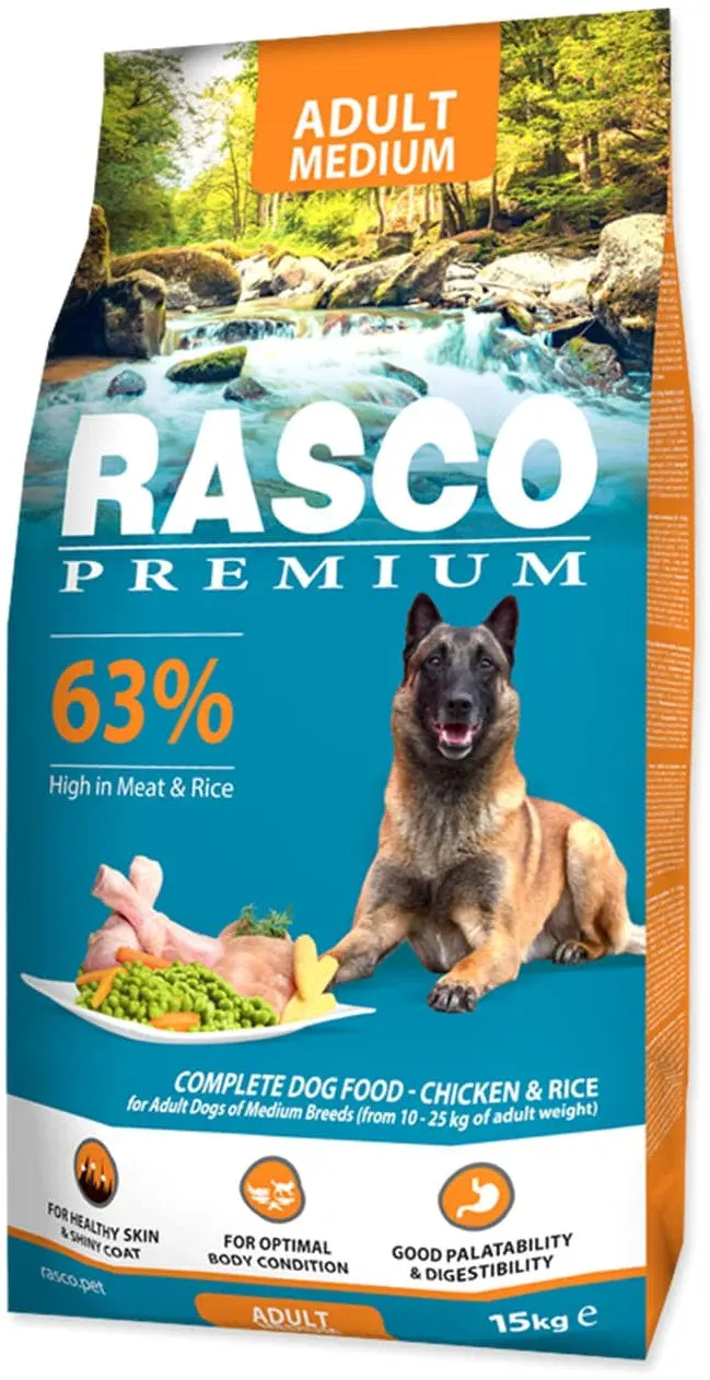 RASCO Premium Adult Medium, cu Pui si Orez