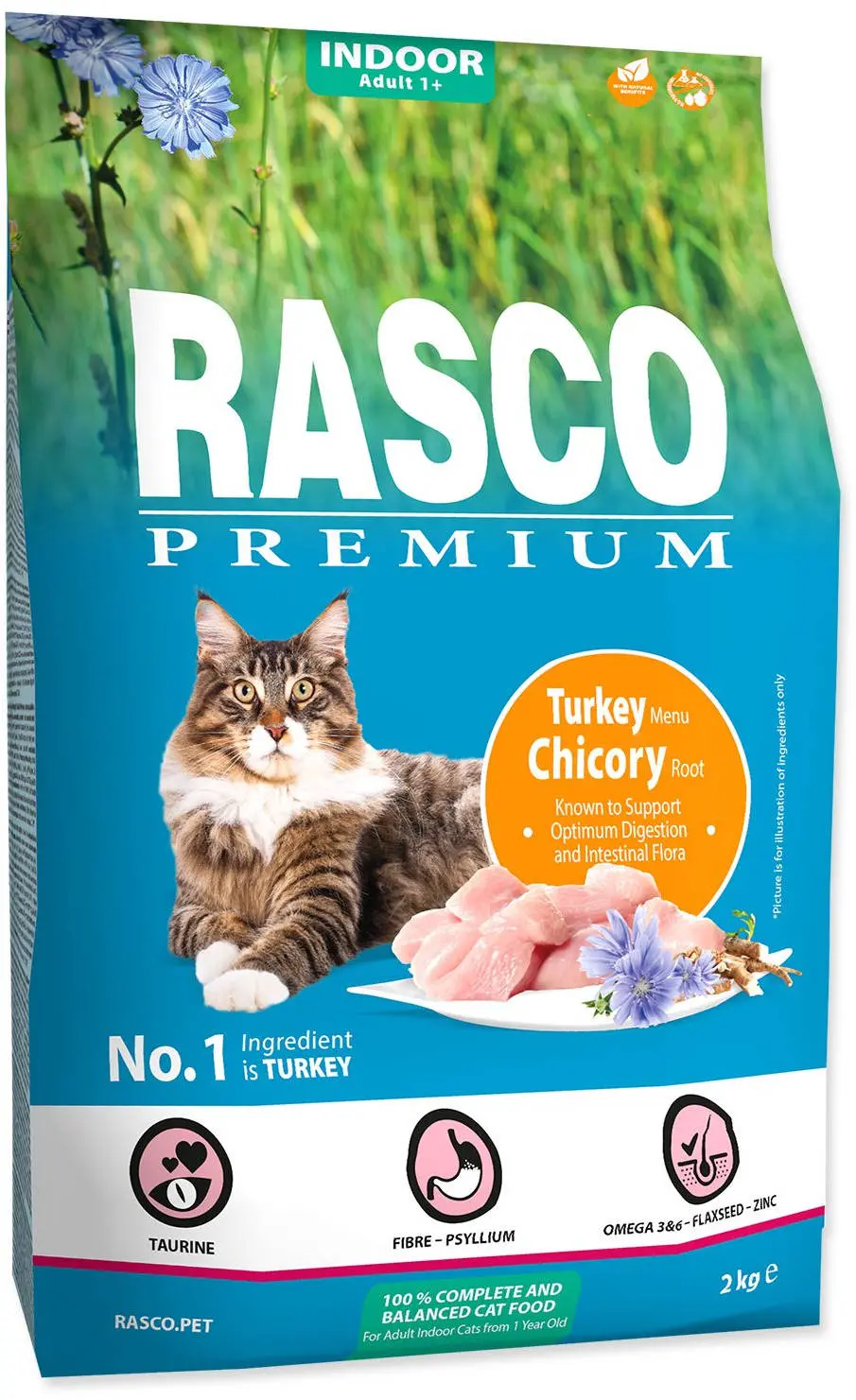 RASCO Premium Indoor Hrana pentru pisici adulte, Curcan