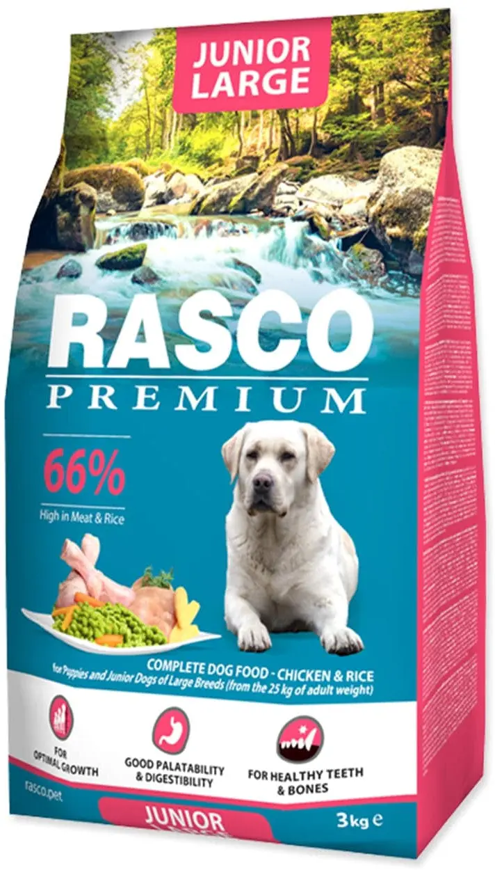 RASCO Premium JUNIOR Large, cu Pui si Orez