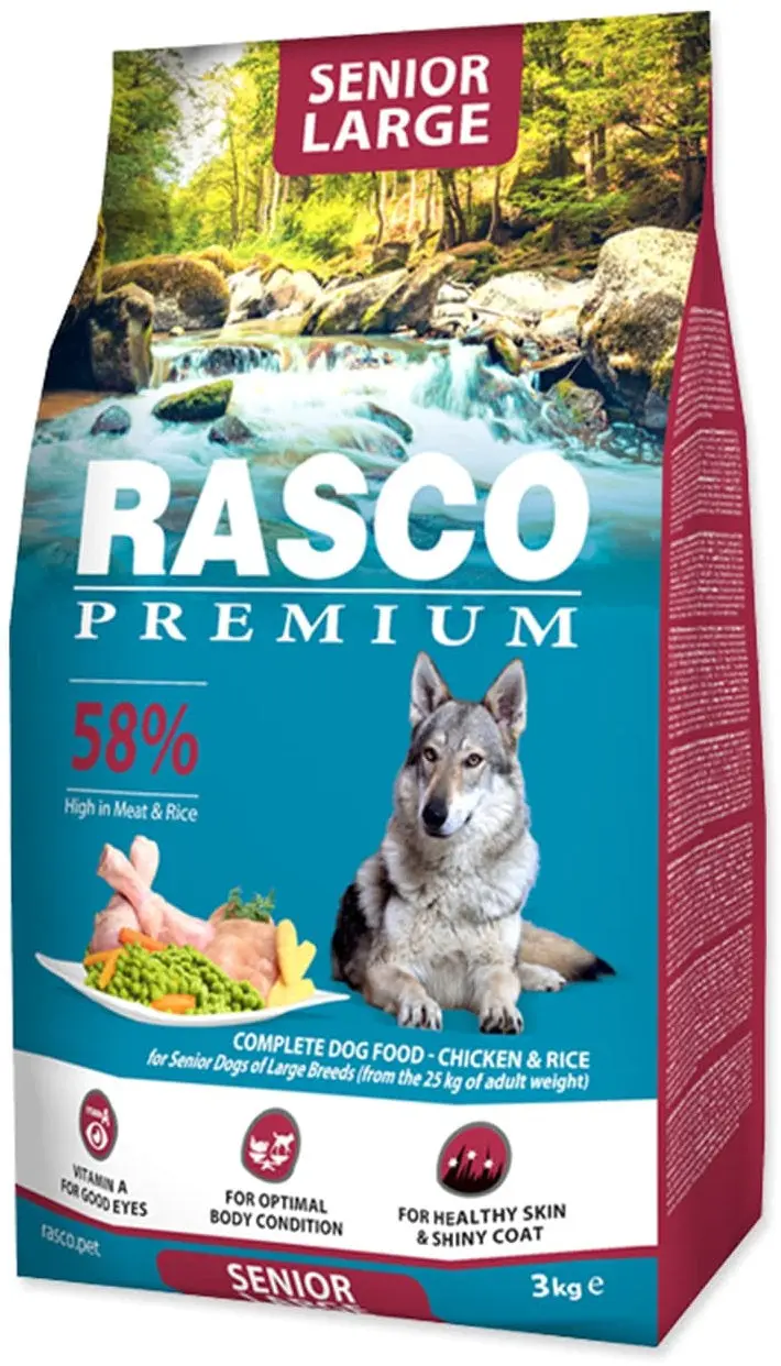 RASCO Premium SENIOR Large, cu Pui si Orez