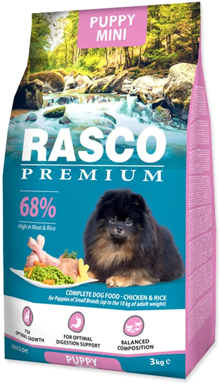 RASCO Premium PUPPY Mini, cu Pui si Orez